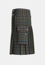 Utility_Hislop_Hyslop_Hunting_2_Tartan_2135_kilt_left_image_with_pleated_design_and_adjustable_buckles_for_men