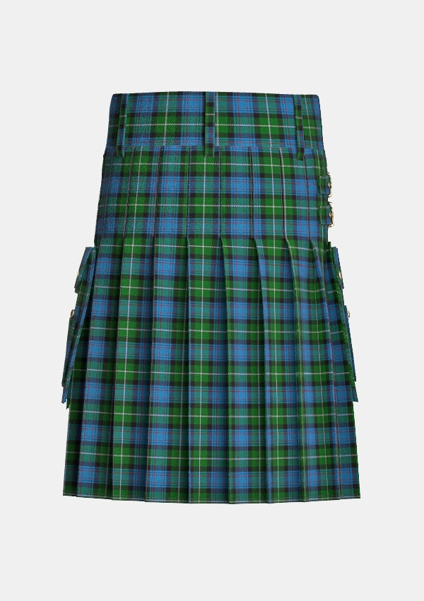 Utility_Hogg_Dress_Tartan_10079_kilt_back_image_with_pleated_design_and_adjustable_buckles_for_men