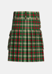 Utility_Hohenzollern_Staff_Tartan_7154_kilt_back_image_with_pleated_design_and_adjustable_buckles_for_men