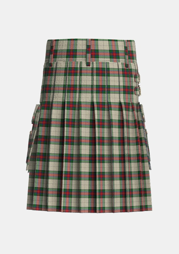 Utility_Hohenzollern_Tartan_7153_kilt_back_image_with_pleated_design_and_adjustable_buckles_for_men