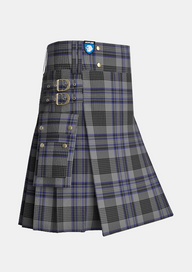 Utility_Hood_Tartan_6480_kilt_side_image_with_pleated_design_and_adjustable_buckles_for_men