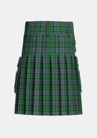 Utility_Hope_Vere_Lochcarron_Tartan_7736_kilt_back_image_with_pleated_design_and_adjustable_buckles_for_men
