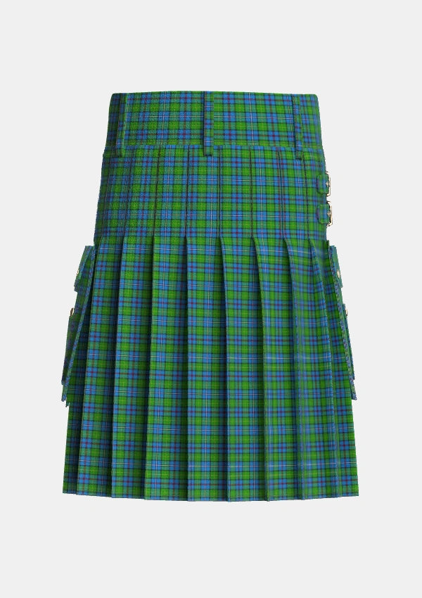 Utility_Hosey_Tartan_7040_kilt_back_image_with_pleated_design_and_adjustable_buckles_for_men