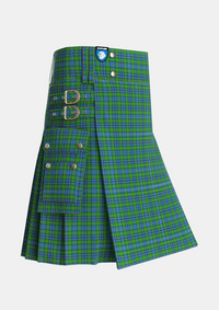 Utility_Hosey_Tartan_7040_kilt_side_image_with_pleated_design_and_adjustable_buckles_for_men