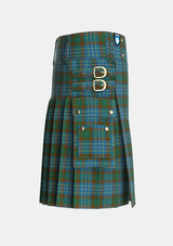 Utility_Hughes_Interconnection_Int_Tartan_6037_kilt_right_image_with_pleated_design_and_adjustable_buckles_for_men