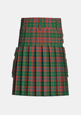 Utility_Hutcheson_Tartan_3808_kilt_back_image_with_pleated_design_and_adjustable_buckles_for_men