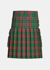 Utility_Hutcheson_Tartan_3808_kilt_back_image_with_pleated_design_and_adjustable_buckles_for_men