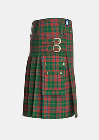 Utility_Hutcheson_Tartan_3808_kilt_right_image_with_pleated_design_and_adjustable_buckles_for_men