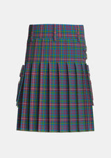 Utility_Hyndman_Tartan_2134_kilt_back_image_with_pleated_design_and_adjustable_buckles_for_men