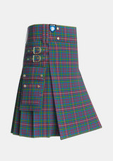 Utility_Hyndman_Tartan_2134_kilt_side_image_with_pleated_design_and_adjustable_buckles_for_men