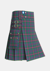 Utility_Hyndman_Tartan_2134_kilt_side_image_with_pleated_design_and_adjustable_buckles_for_men