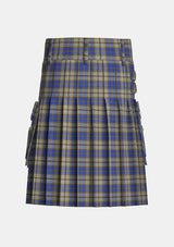 Utility_Independence_Tartan_2285_kilt_back_image_with_pleated_design_and_adjustable_buckles_for_men