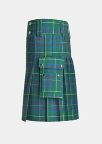 Utility_Inglis_tartan_1798_kilt_left_image_with_pleated_design_and_adjustable_buckles_for_men
