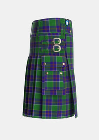 Utility_Inkster_Tartan_2310_kilt_right_image_with_pleated_design_and_adjustable_buckles_for_men