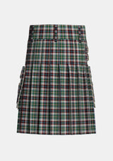 Utility_Innes_Dress_Tartan_360_kilt_back_image_with_pleated_design_and_adjustable_buckles_for_men
