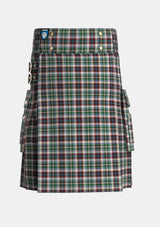 Utility_Innes_Dress_Tartan_360_kilt_front_image_with_pleated_design_and_adjustable_buckles_for_men