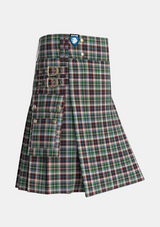 Utility_Innes_Dress_Tartan_360_kilt_side_image_with_pleated_design_and_adjustable_buckles_for_men