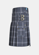 Utility_Islay_Mist_tartan_12611_kilt_right_image_with_pleated_design_and_adjustable_buckles_for_men
