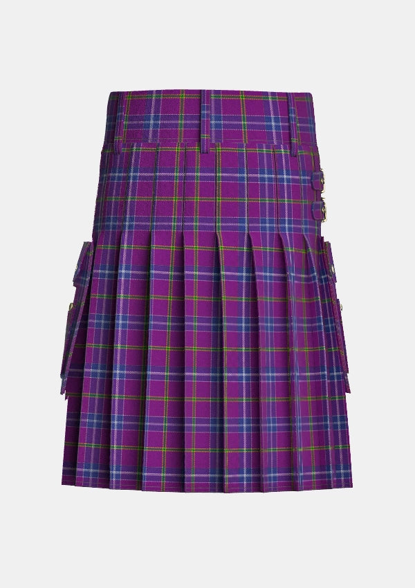 Utility_Jackson_tartan_6317_kilt_back_image_with_pleated_design_and_adjustable_buckles_for_men