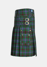 Utility_James_Tartan_2456_kilt_right_image_with_pleated_design_and_adjustable_buckles_for_men