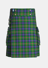 Utility_Jones_tartan_2476_kilt_front_image_with_pleated_design_and_adjustable_buckles_for_men
