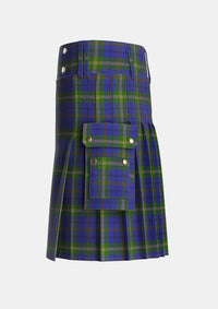 Utility_Joss_Tartan_2598_kilt_left_image_with_pleated_design_and_adjustable_buckles_for_men