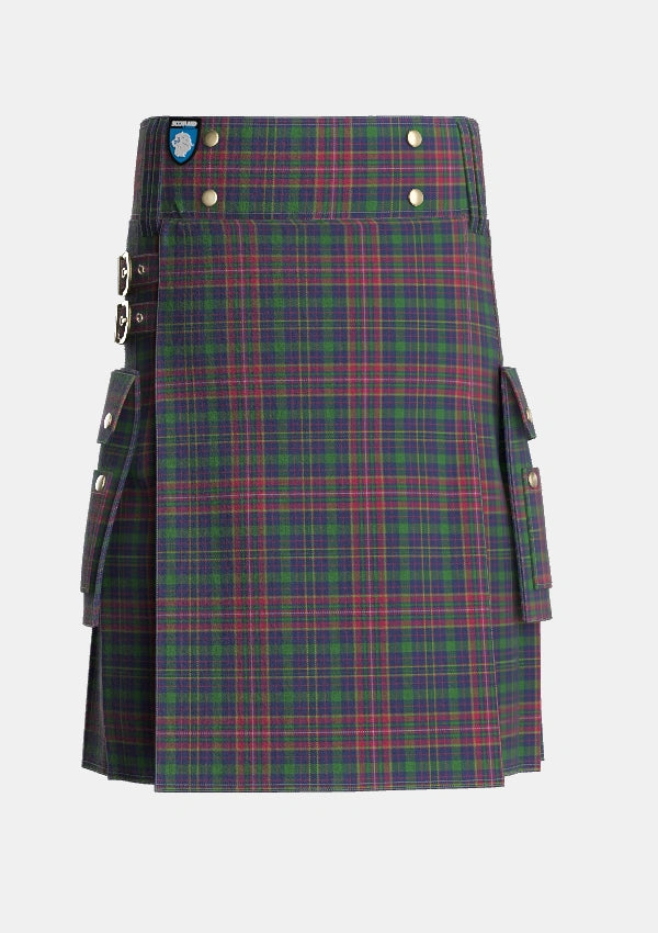 Utility_Jrgensen_of_Taasingee_Personal_Tartan_7214_kilt_front_image_with_pleated_design_and_adjustable_buckles_for_men