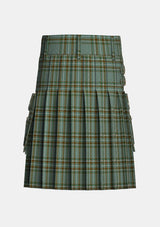 Utility_Kelly_tartan_6394_kilt_back_image_with_pleated_design_and_adjustable_buckles_for_men