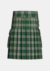 Utility_Kelso_Tartan_5325_kilt_back_image_with_pleated_design_and_adjustable_buckles_for_men