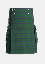 Utility_Kennedy_2_Tartan_1123_kilt_front_image_with_pleated_design_and_adjustable_buckles_for_men