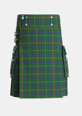 Utility_Kennedy_Two_Tartan_1560_kilt_front_image_with_pleated_design_and_adjustable_buckles_for_men