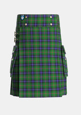 Utility_Kerby_Kirby_Tartan_4113_kilt_front_image_with_pleated_design_and_adjustable_buckles_for_men