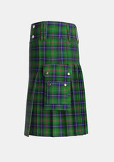 Utility_Kerby_Kirby_Tartan_4113_kilt_left_image_with_pleated_design_and_adjustable_buckles_for_men