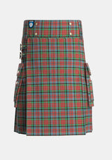 Utility_Kidd_2_Tartan_1409_kilt_front_image_with_pleated_design_and_adjustable_buckles_for_men