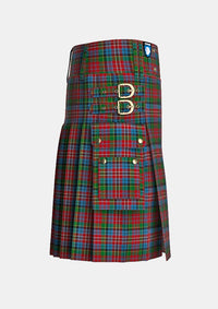 Utility_Kidd_tartan_1409_kilt_right_image_with_pleated_design_and_adjustable_buckles_for_men