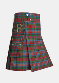 Utility_Kidd_tartan_1409_kilt_side_image_with_pleated_design_and_adjustable_buckles_for_men
