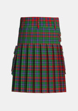 Utility_Kilgour_Symmetrical_Tartan_5348_kilt_back_image_with_pleated_design_and_adjustable_buckles_for_men