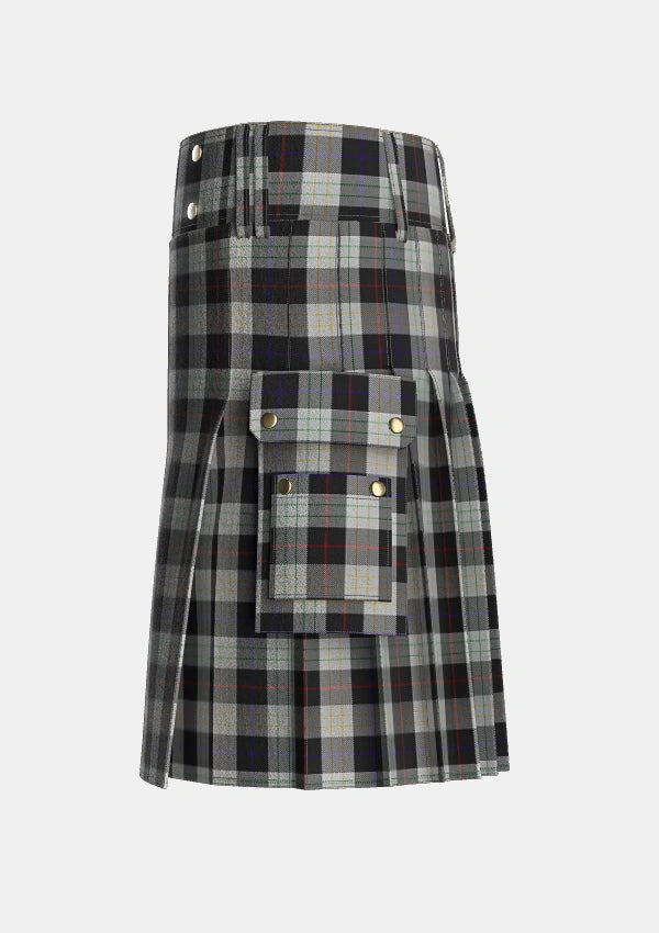 Utility_Kinnieson_Personal_Tartan_1994_kilt_left_image_with_pleated_design_and_adjustable_buckles_for_men