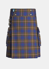 Utility_Lady_Diana_Plaid_Tartan_484_kilt_front_image_with_pleated_design_and_adjustable_buckles_for_men