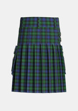 Utility_Lamont_2_Tartan_296_kilt_back_image_with_pleated_design_and_adjustable_buckles_for_men