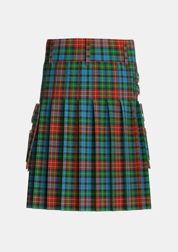 Utility_Langston_Personal_Tartan_4214_kilt_back_image_with_pleated_design_and_adjustable_buckles_for_men