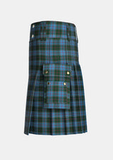 Utility_Law_Society_of_Scotland_Tartan_2413_kilt_left_image_with_pleated_design_and_adjustable_buckles_for_men