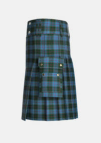 Utility_Law_Society_of_Scotland_Tartan_2413_kilt_left_image_with_pleated_design_and_adjustable_buckles_for_men