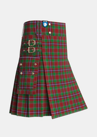 Utility_Leach_1995_Tartan_2356_kilt_side_image_with_pleated_design_and_adjustable_buckles_for_men