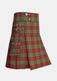 Utility_Leask_Tartan_905_kilt_side_image_with_pleated_design_and_adjustable_buckles_for_men