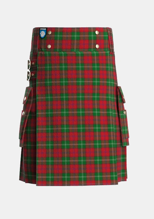 Utility_Leckie_Personal_Tartan_5405_kilt_front_image_with_pleated_design_and_adjustable_buckles_for_men