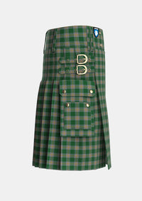 Utility_Ledford_Tartan_835_kilt_right_image_with_pleated_design_and_adjustable_buckles_for_men