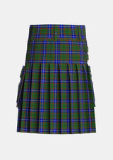 Utility_Lee_Personal_Tartan_5407_kilt_back_image_with_pleated_design_and_adjustable_buckles_for_men
