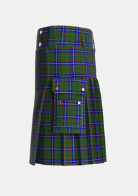 Utility_Lee_Personal_Tartan_5407_kilt_left_image_with_pleated_design_and_adjustable_buckles_for_men