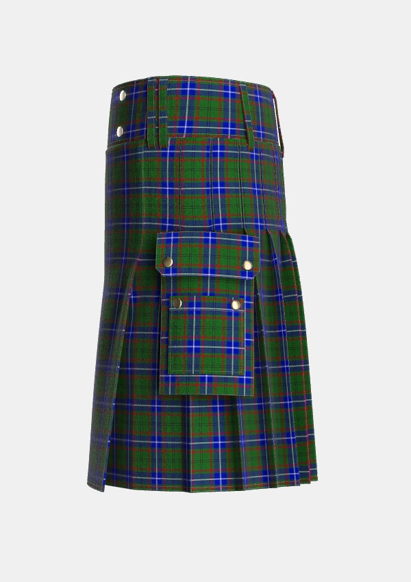 Utility_Lee_Personal_Tartan_5407_kilt_left_image_with_pleated_design_and_adjustable_buckles_for_men